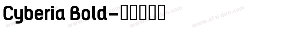 Cyberia Bold字体转换